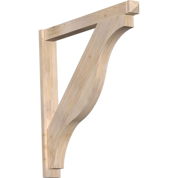Ekena Millwork Funston Arts & Crafts Smooth Outlooker, Douglas Fir, 5 1/2"W x 46"D x 46"H OUT06X46X46FST03SDF - main